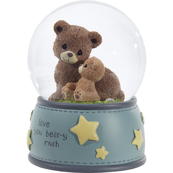 "Sale" Precious Moments - Love You Beary Much Musical Snow Globe Lullaby Waterball Teddy Bear 212104