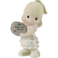 "Sale" Precious Moments - Mom, U Rock! Girl Porcelain Figurine 213005