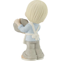 "Sale" Precious Moments - Mom, U Rock! Boy Porcelain Figurine 213006