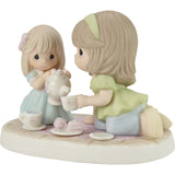"Sale" Precious Moments - Mom, You're Tea-rrific Daughter Afternoon Tea Party Porcelain Figurine 213010