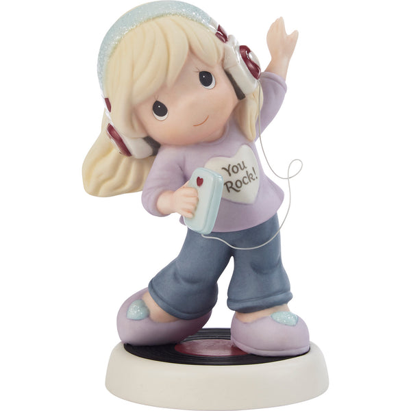 Precious Moments - You Rock! Girl Dance Earphone Figurine 216005