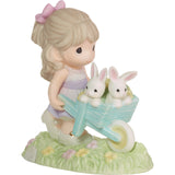 Precious Moments - Wishing You Bunny Kisses & Springtime Wishes Porcelain Figurine 222015