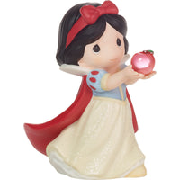 Precious Moments x Disney - And So The Fairy Tale Begins Snow White with Red Apple Figurine 222027
