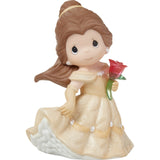 Precious Moments Disney - An Enchanting Moment Awaits Disney Belle with Red Rose Figurine 222028