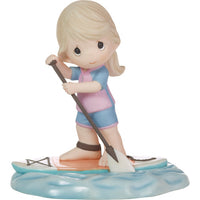 "Sale" Precious Moments - Perfectly Balanced SUP Stand Up Paddle Porcelain Figurine 223004