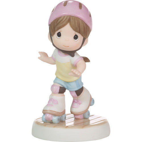 "Sale" Precious Moments - This Is How I Roll Girl Roller Skate Porcelain Figurine 223005
