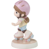 "Sale" Precious Moments - This Is How I Roll Girl Roller Skate Porcelain Figurine 223005