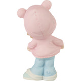 Precious Moments - My Grandma Spoils Me Baby Girl in Pink Hoodie Porcelain Figurine 223012