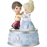 Precious Moments x Disney - Cinderella & Prince Charming Rotating Musical Figurine 223103