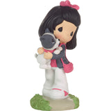 Precious Moments - Girl Walking French Bulldog Figurine 226402