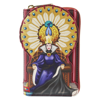 "Sale" Loungefly Disney - Snow White Evil Queen Throne Ziparound Wallet WDWA2533