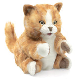Folkmanis - Orange Tabby Cat Hand Puppet Plushie 2845