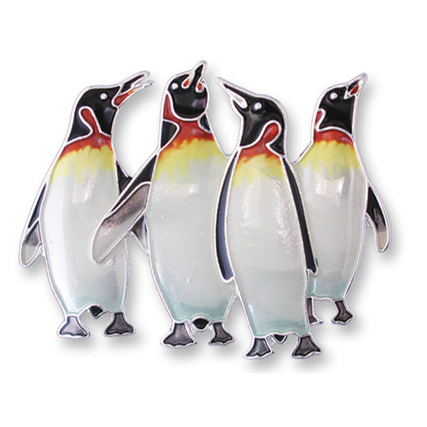 Zarlite by Zarah Co - Penguin Family Brooch Pin