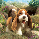 "Sale" Folkmanis - Basset Hound Hand Puppet Plushie 2919