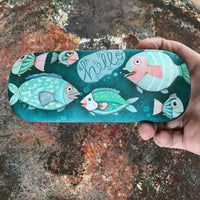 Allen Designs - Hello Fish Green Hard Eye Glasses Case 331