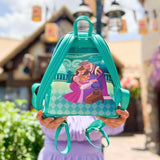 "Sale" Loungefly Disney - Tangled Rapunzel Castle Glow in Dark Backpack WDBK2152