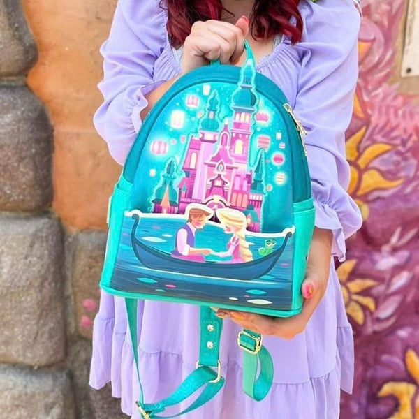 Loungefly pink castle on sale backpack