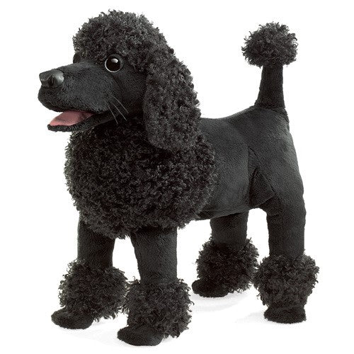 Folkmanis - Black Poodle Hand Puppet Dog 3095