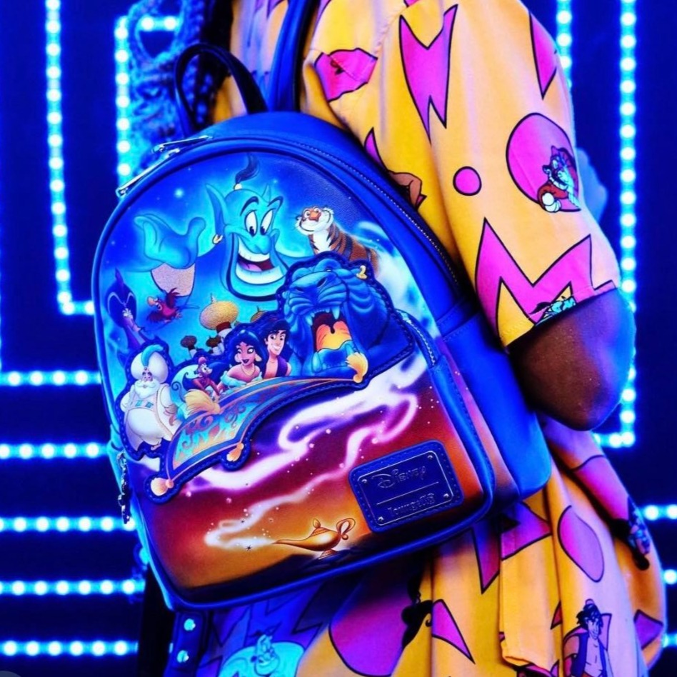 Loungefly disney top aladdin anniversary mini backpack