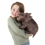 Folkmanis - Hippopotamus Hippo Stage Hand Plush Toy Puppet 3165