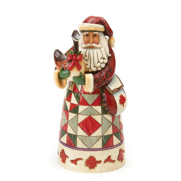 "Sale" Jim Shore Heartwood Creek - Canadian Santa Figurine 4017648