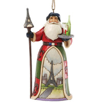 Jim Shore Heartwood Creek - French Santa Christmas Ornament 4034399