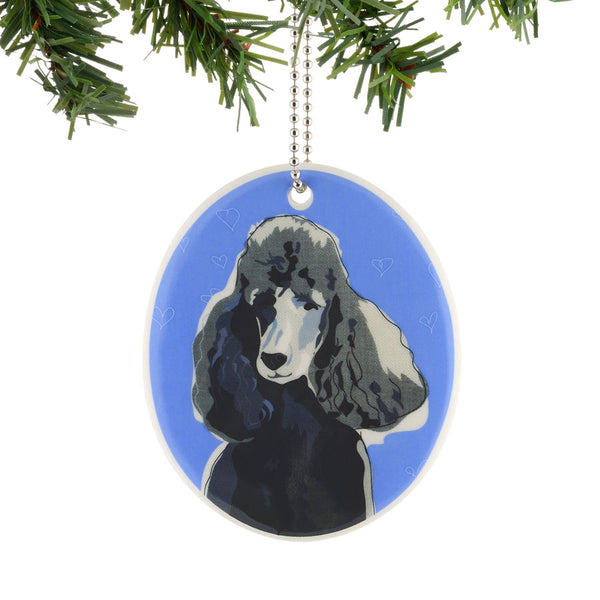 "Clearance Sale" Go Dog Ornament by Paper Russell - Black Poodle 4039516