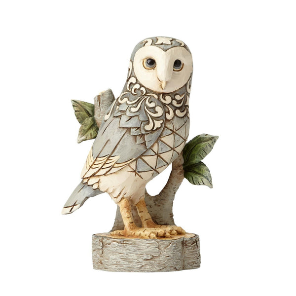 "Sale" Jim Shore Heartwood Creek - White Woodland Owl Figurine 4056970