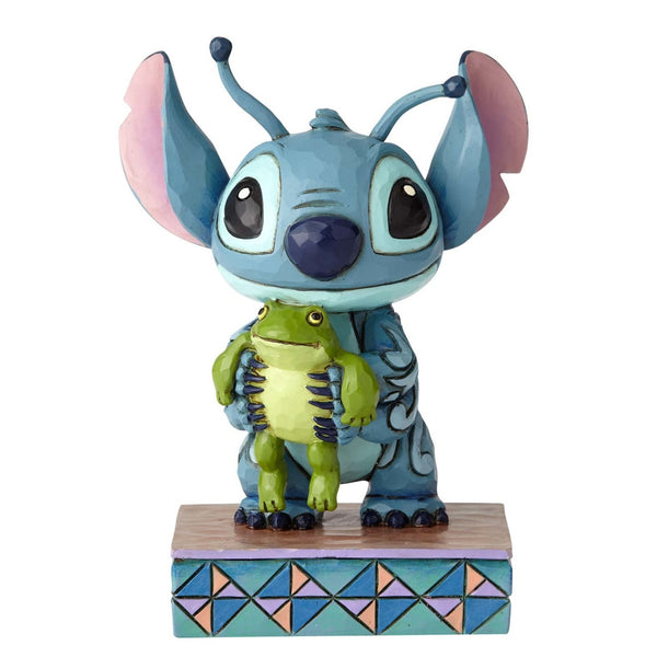 Jim Shore Disney Traditions - Stitch Holding Frog Figurine 4059741