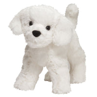Douglas Cuddle Toys - Bichon Frise Dandelion Puff White Dog Plush 4078
