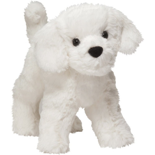 Douglas Cuddle Toys - Bichon Frise Dandelion Puff White Dog Plush 4078