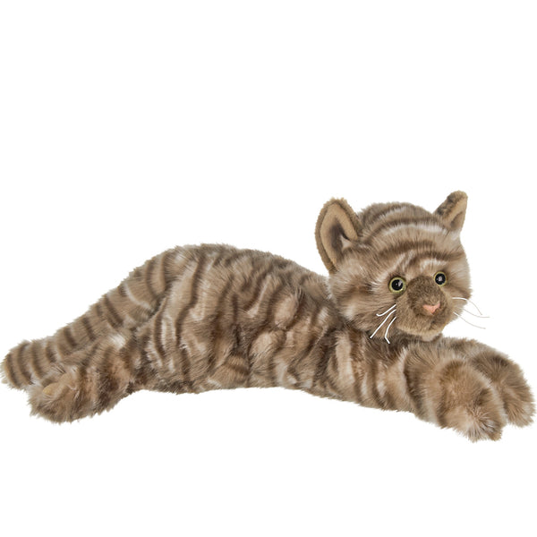 The Bearington Collection - Brown Tabby Cat Plush Toy Louie Plushie 519811