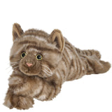 The Bearington Collection - Brown Tabby Cat Plush Toy Louie Plushie 519811