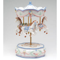 Fine Porcelain Music Box - Marry Go Round Musical Figurine
