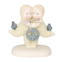 "Sale" Snowbabies - Peace & Harmony Friends Bluebirds Porcelain Figurine 6000824