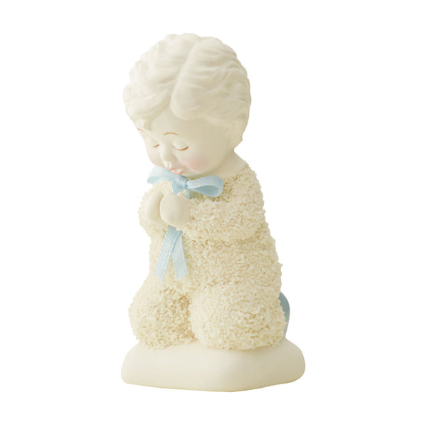 Snowbabies - Saying Prayers Blue Ribbon Porcelain Figurine 6000849