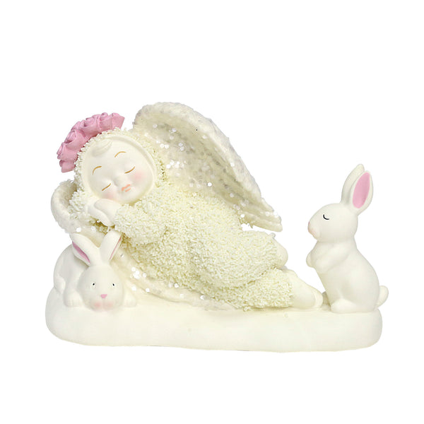 Snowbabies - Bless The Animals Bunny Rabbit Angel Porcelain Figurine 6000853