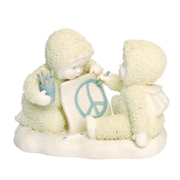 Snowbabies - Peace Talks Crayon Drawing Porcelain Figurine 6000859