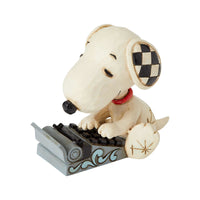Jim Shore Peanuts - Typing Snoopy Figurine 6001298