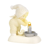 Snowbabies - Hand Warmer LED Candle Camp Fire Bird Porcelain Figurine 6003486