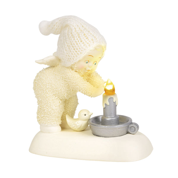 Snowbabies - Hand Warmer LED Candle Camp Fire Bird Porcelain Figurine 6003486