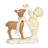 Snowbabies - And They Will Fly Deer Fawn and Bird Figurine 6003491