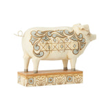 Jim Shore Heartwood Creek - White Farmhouse Pig Figurine 6003634