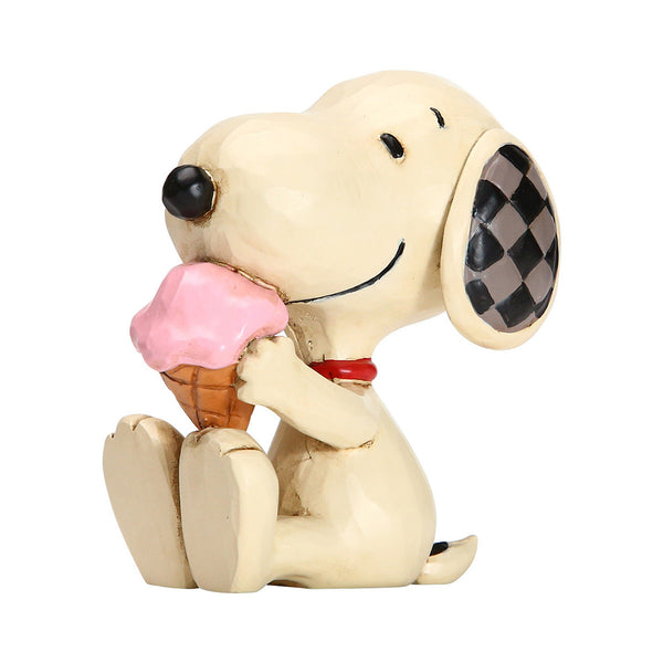 Jim Shore Peanuts - Ice Cream Waffle Cone Snoopy Figurine 6005953