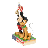 Jim Shore x Disney Traditions - Mickey Mouse & Pluto Patriotic Figurine 6005975