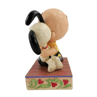 Jim Shore Peanuts - Charlie Brown & Snoopy Hugging Figurine 6007936