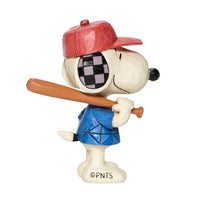 Jim Shore x Peanuts - Baseball Player Snoopy Dog Figurine 6007961