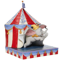 "Sale" Jim Shore Disney Traditions - Dumbo Flying out of Tent Scene Figurine 6008064