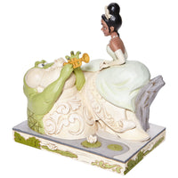 "Sale" Jim Shore x Disney Traditions - White Woodland Tiana with Louis Figurine 6008065