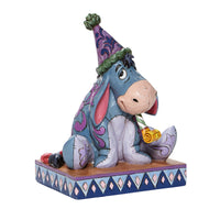 Jim Shore Disney Traditions - Eeyore with Birthday Hat & Horn Figurine 6008074